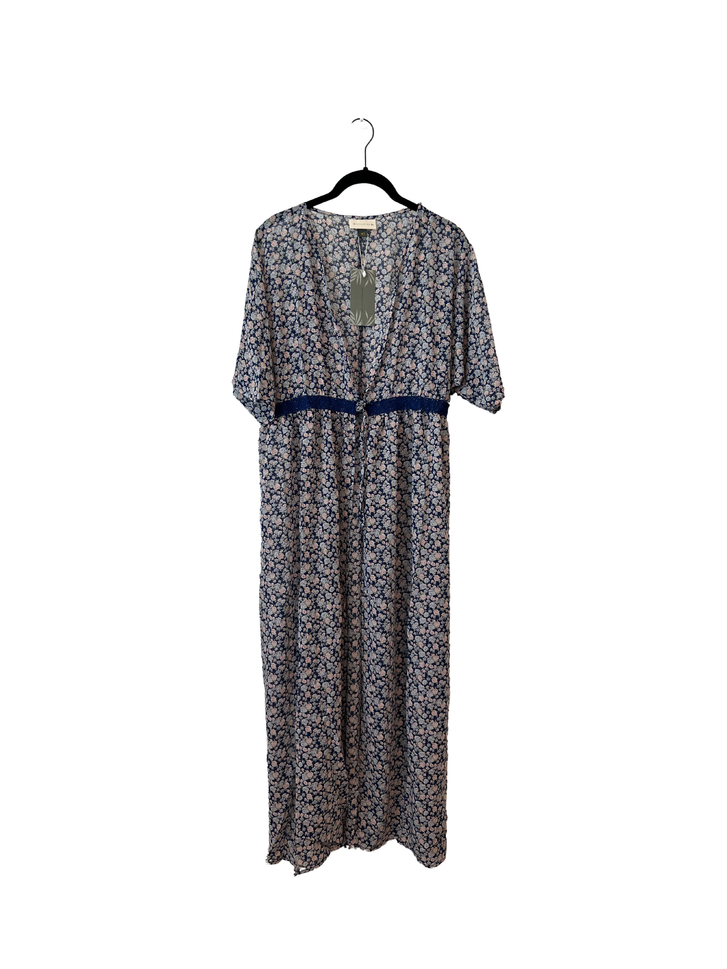 NEW Blue Flowered Wrap