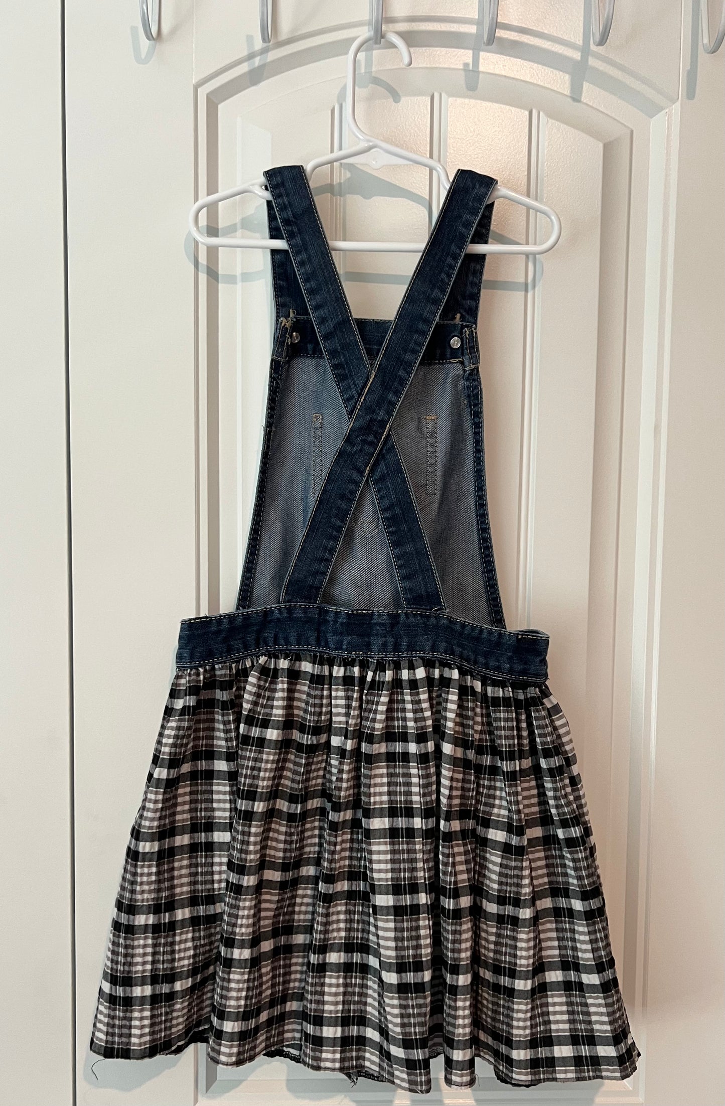 (Up)Cycled Denim Overall Skirt