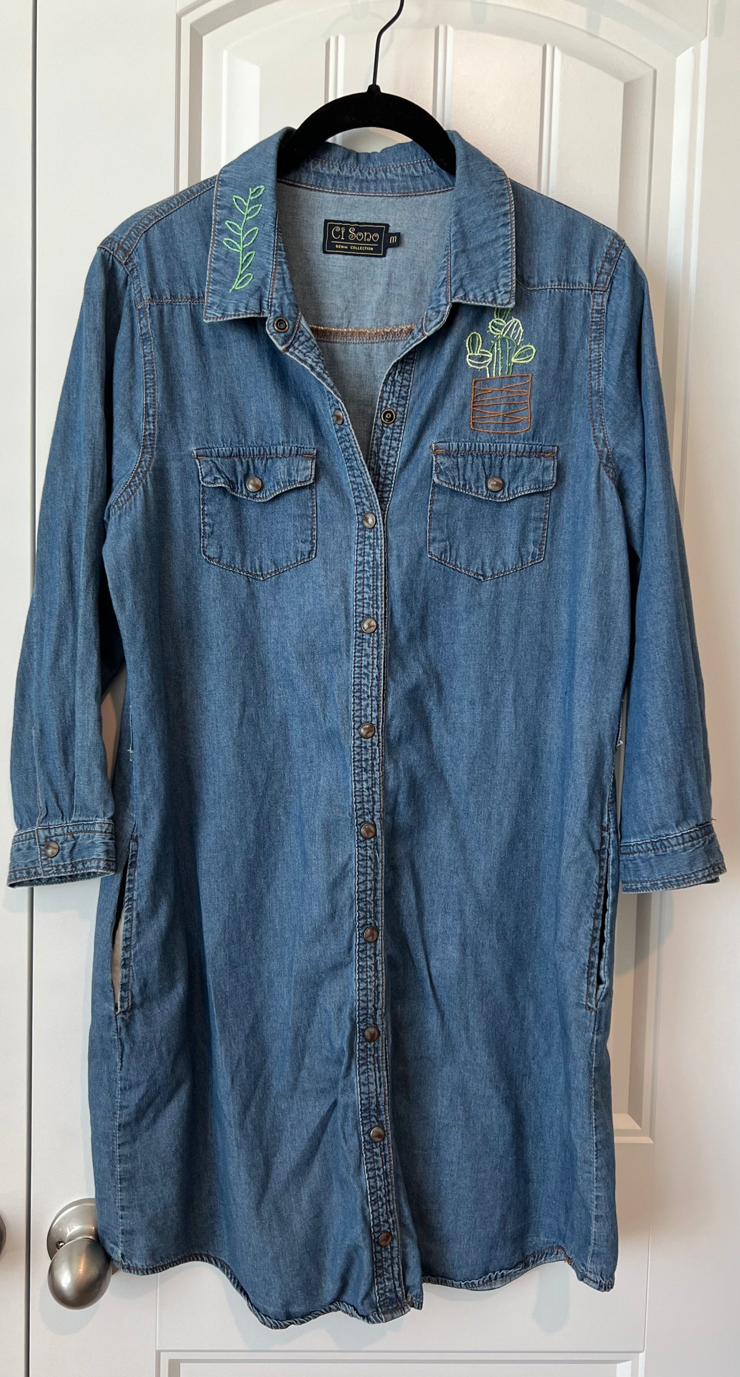 (Up)Cycled Denim Long dress - Long Live Cowgirls