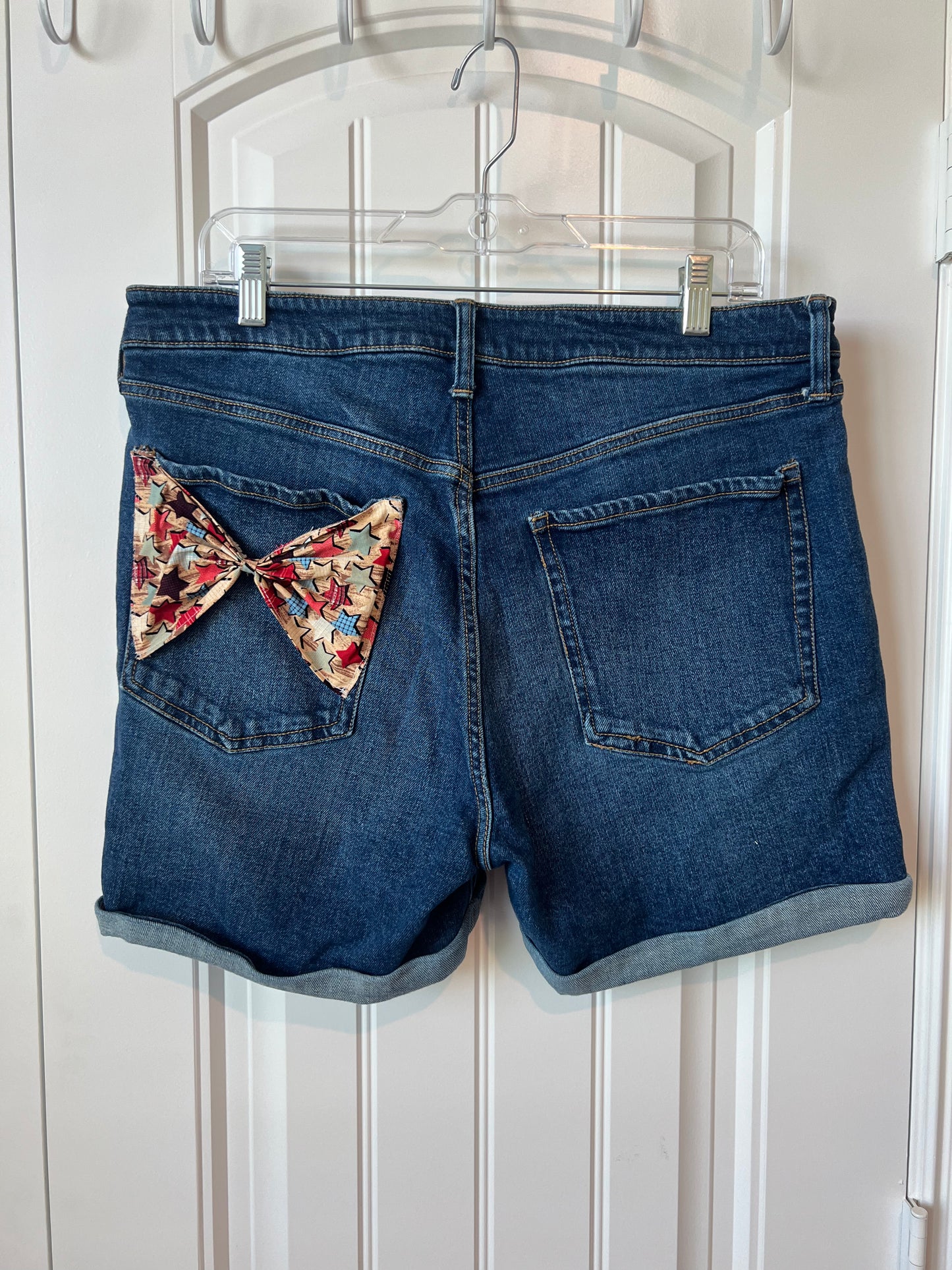 (Up) Cycled Long Denim Shorts