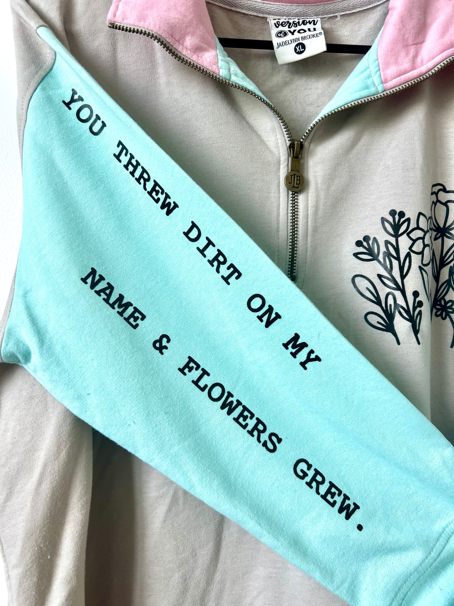 (Up) Cycled Multi-colored Zip up Sweatshirt