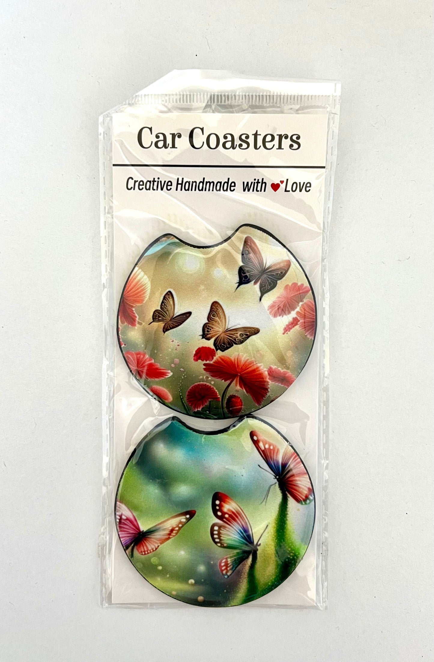 NEW Car Coasters - Butterflies