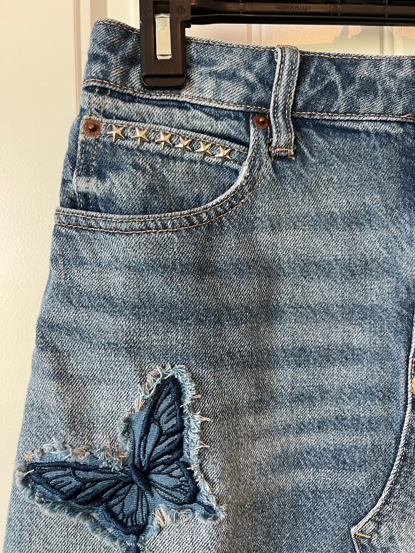 (Up) Cycled Denim Fringe Skirt