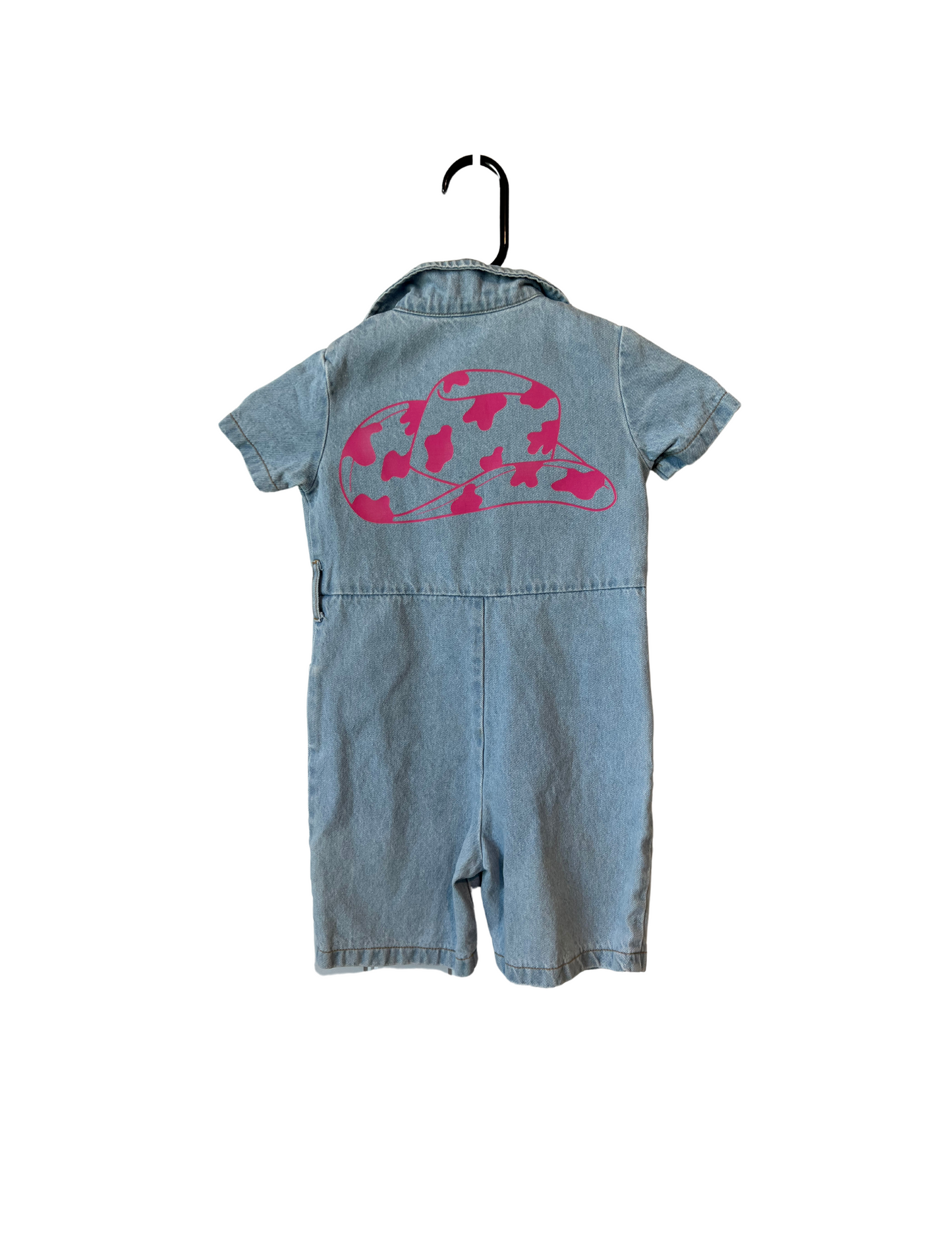 (Up) Cycle Pink Cowboy Hat Coveralls