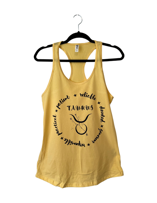 *LAST CHANCE* Taurus Yellow Tank Top