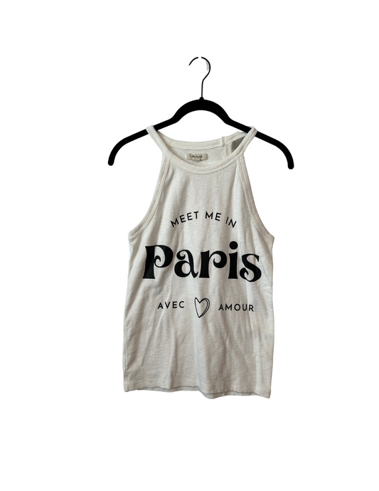 (Up)Cycled Rounded Neck Tank - Meet Me In Paris