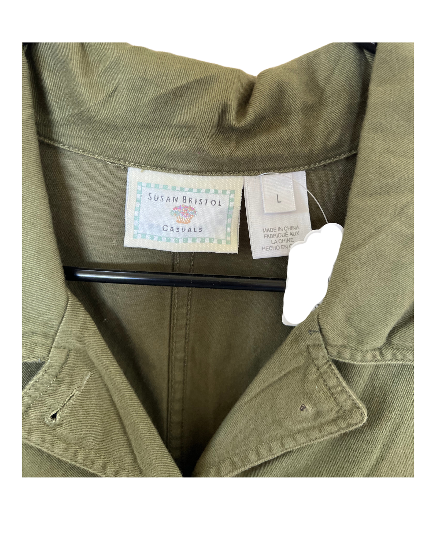 (Up)Cycled Susan Bristol Casual Army Green Long Sleeve Jacket