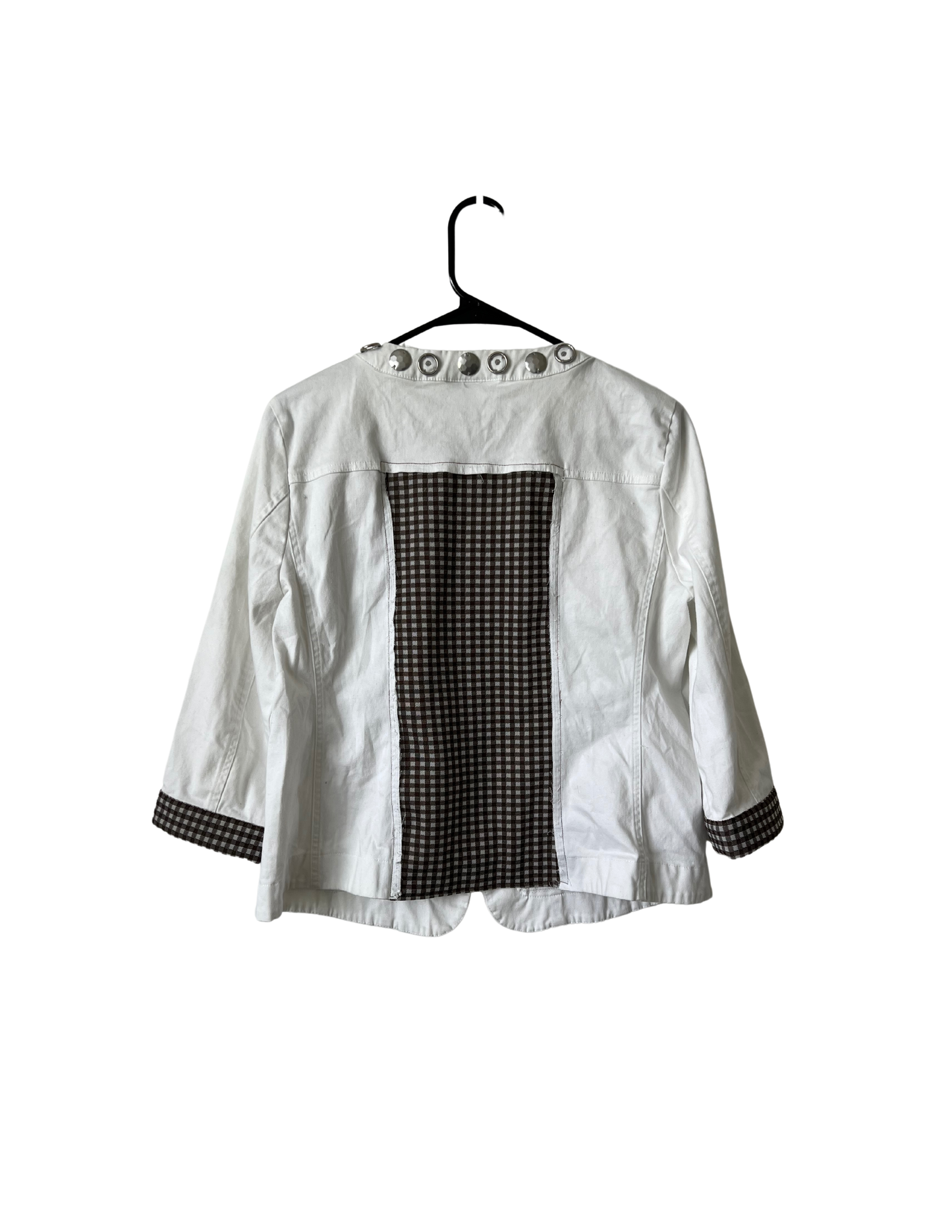 (Up)Cycled White 3/4 Sleeve Jacket