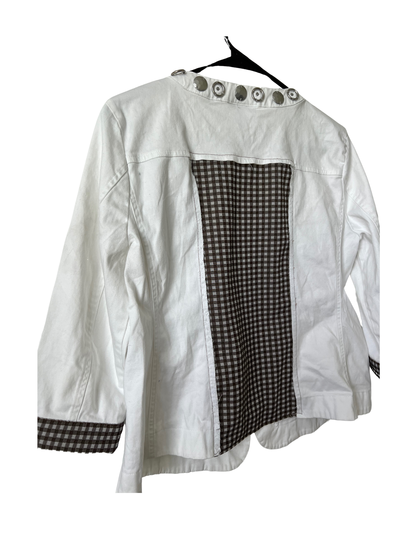 (Up)Cycled White 3/4 Sleeve Jacket