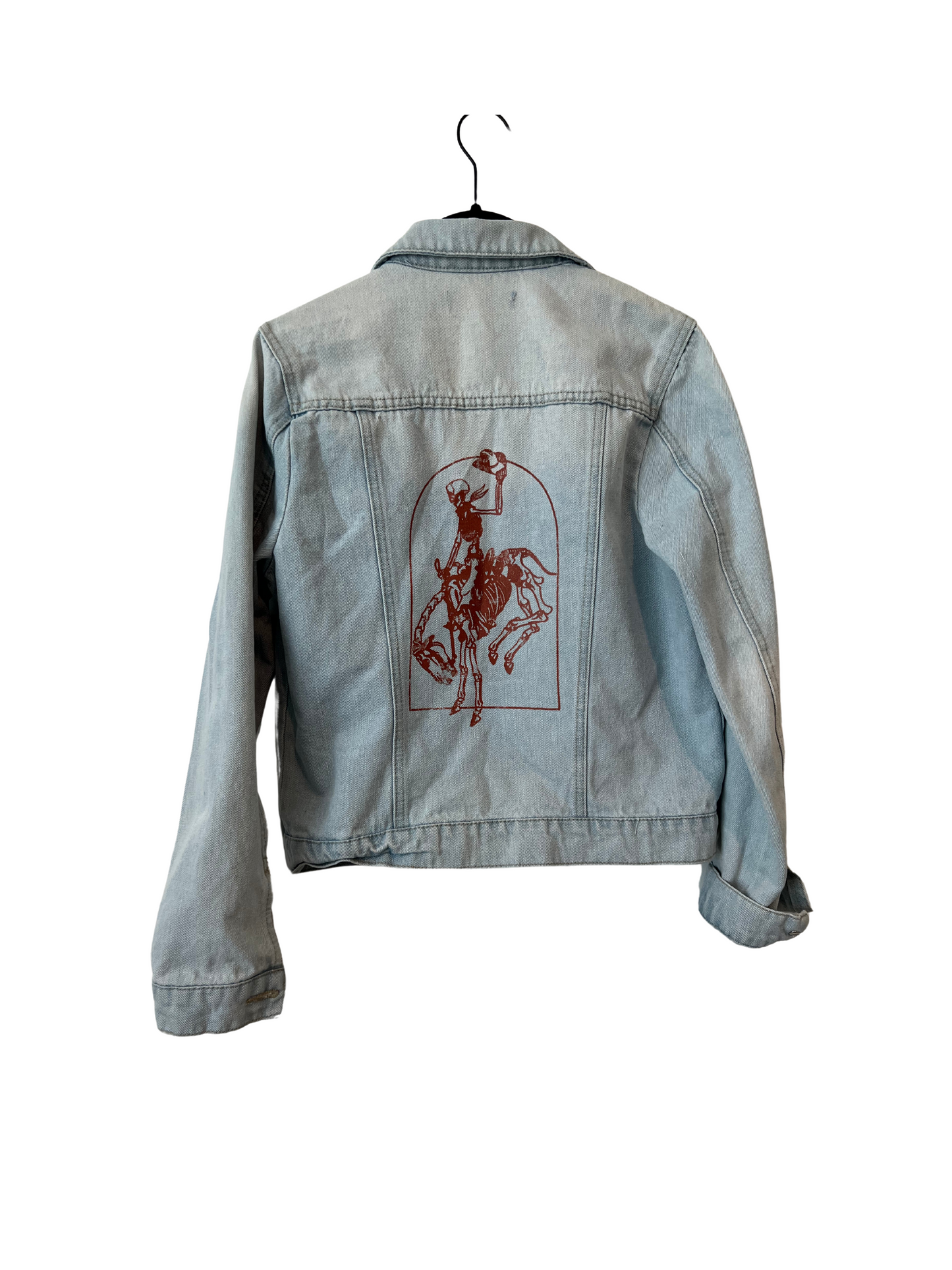 (Up)Cycle Light Denim Jacket - Skeleton Bronco