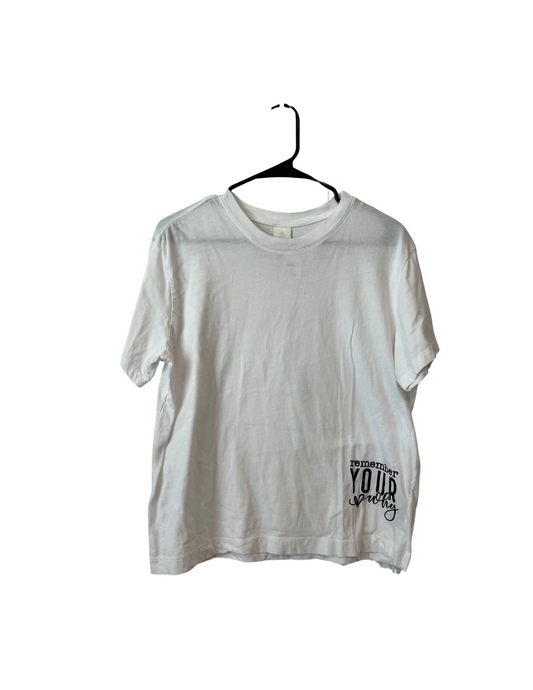 (Up)Cycled White Short Sleeve Shirt - Remember