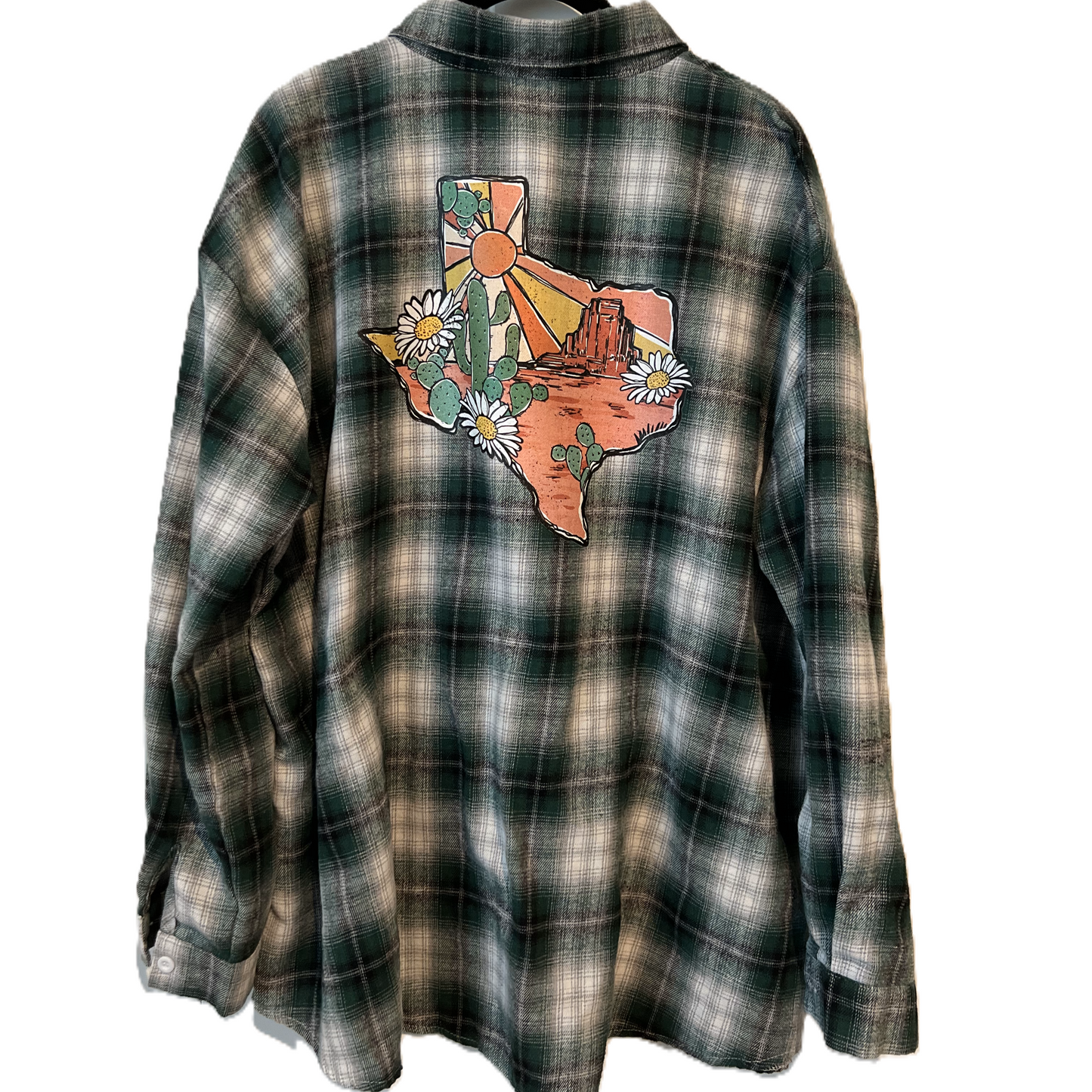 (Up)cycled Western Print Flannel Button Down