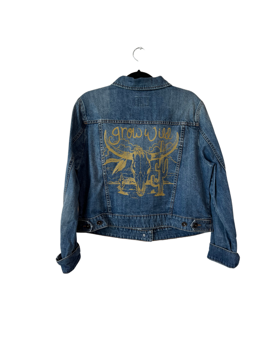 (Up) Cycled "Grow Wild" Jean Jacket