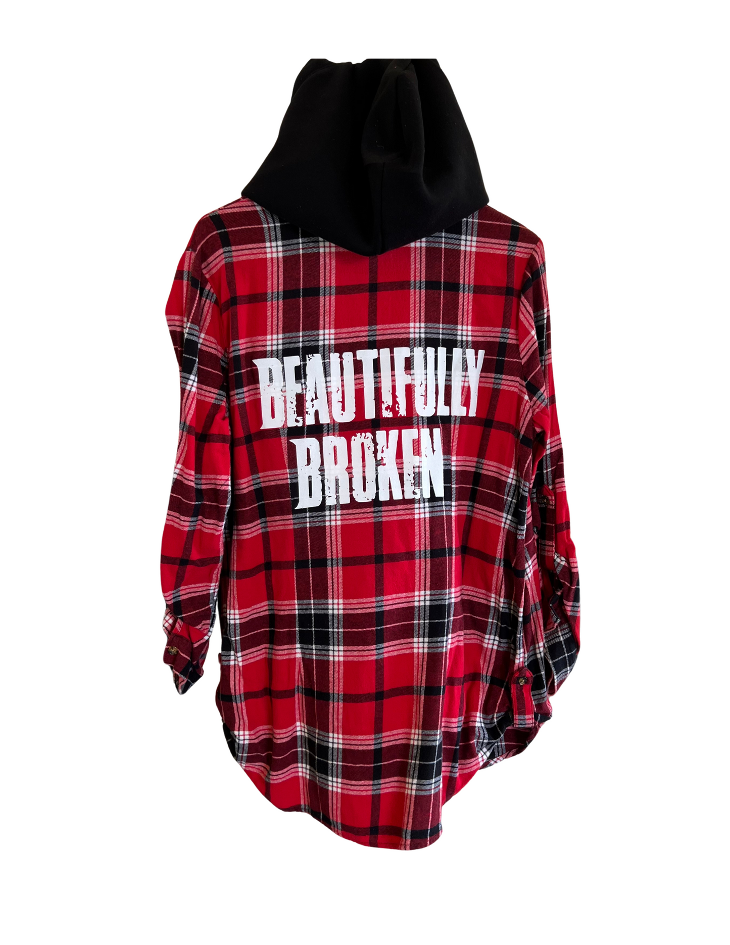 (Up)Cycled No Boundries Flannel Hoodie