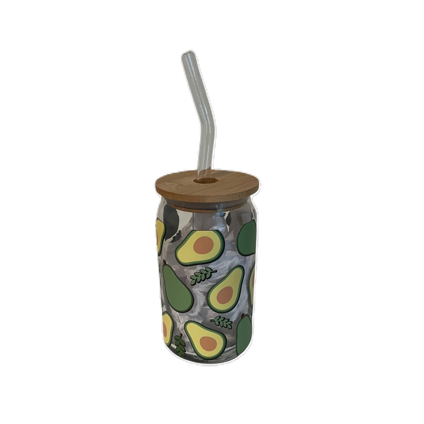 Avocado Iced Coffee Glass