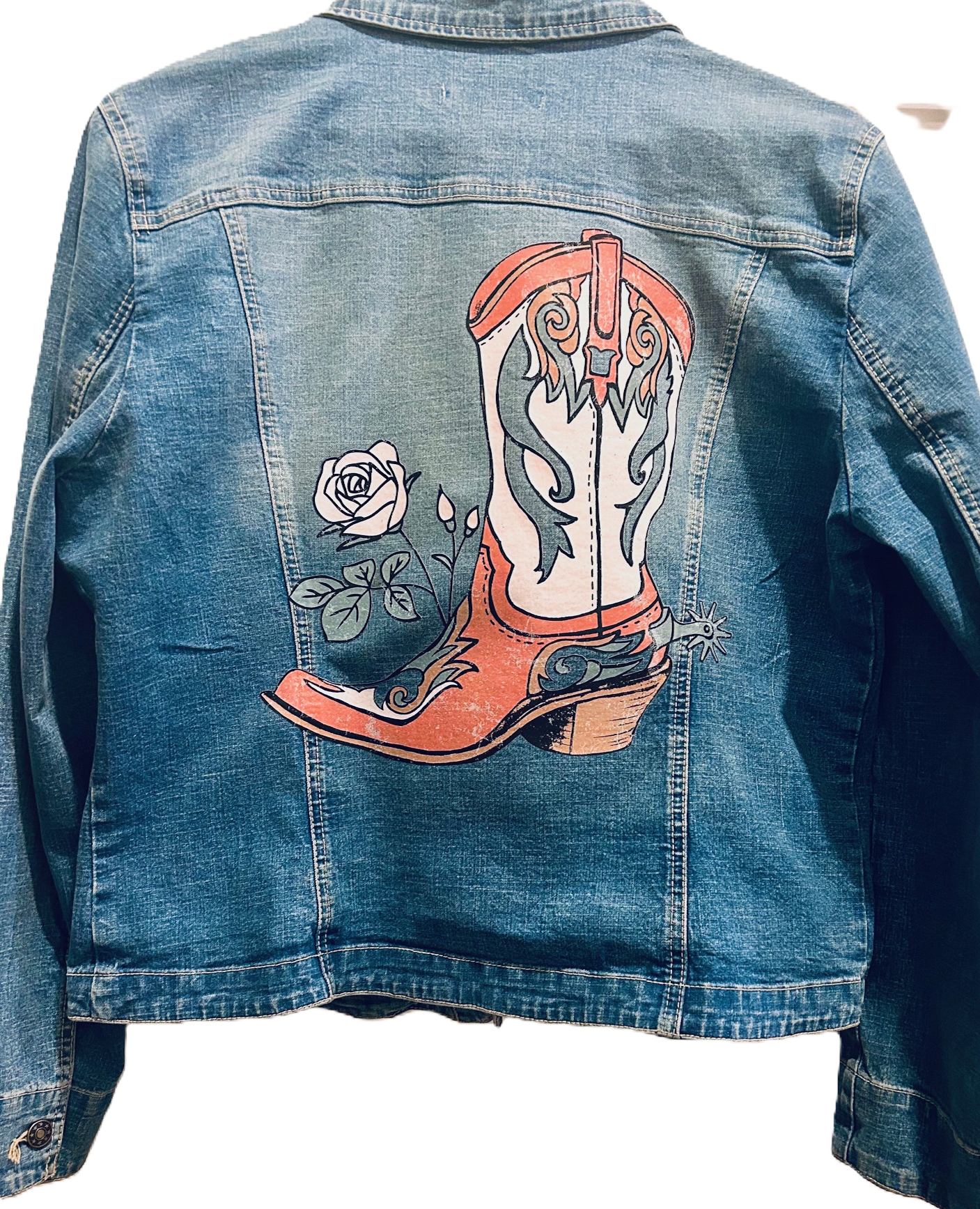 (Up)cycled Boot Denim Jacket