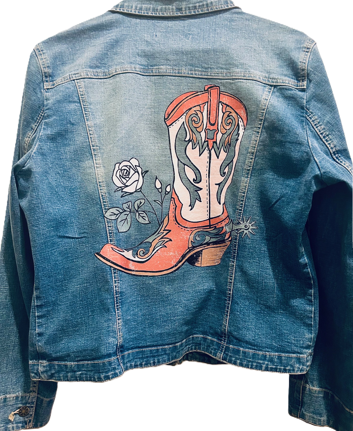 (Up)cycled Boot Denim Jacket