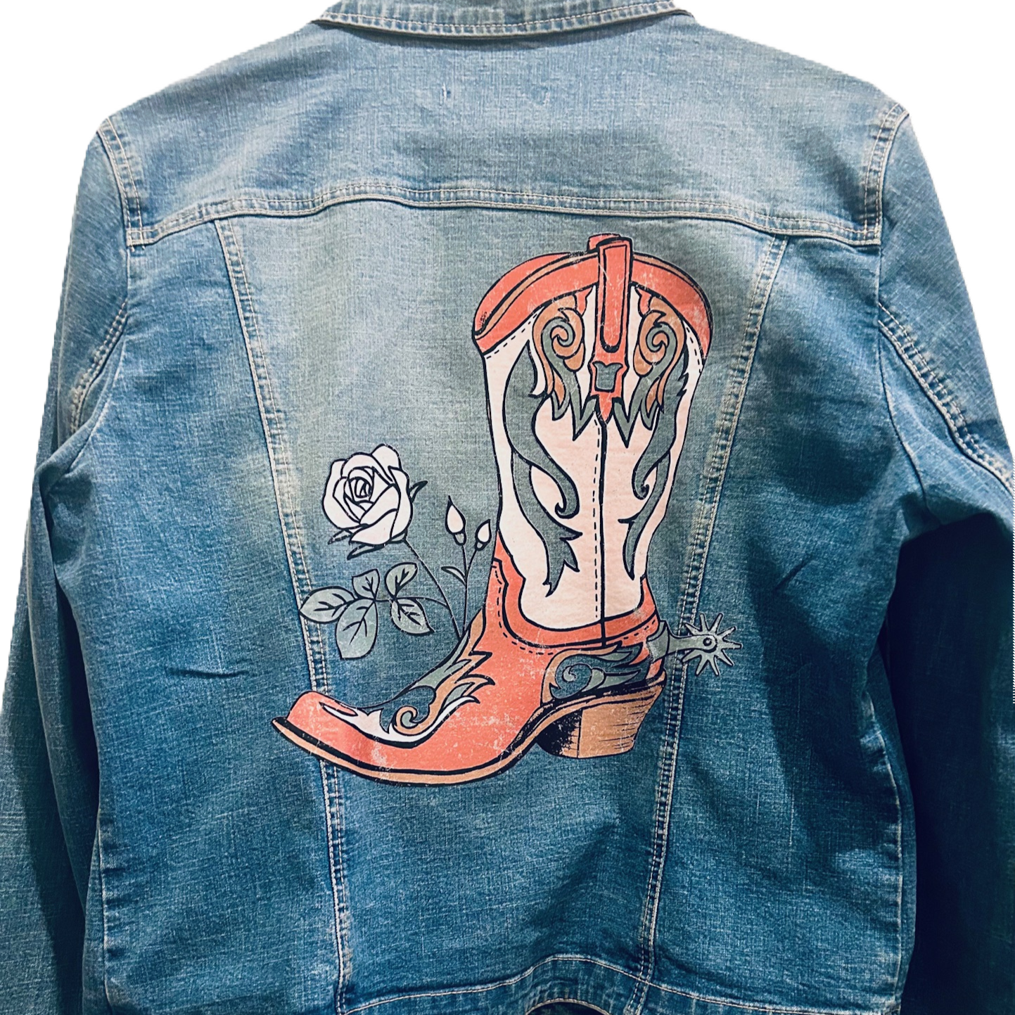 (Up)cycled Boot Denim Jacket