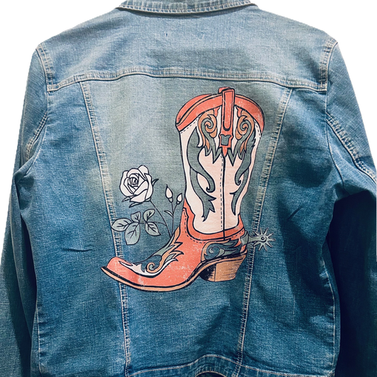 (Up)cycled Boot Denim Jacket