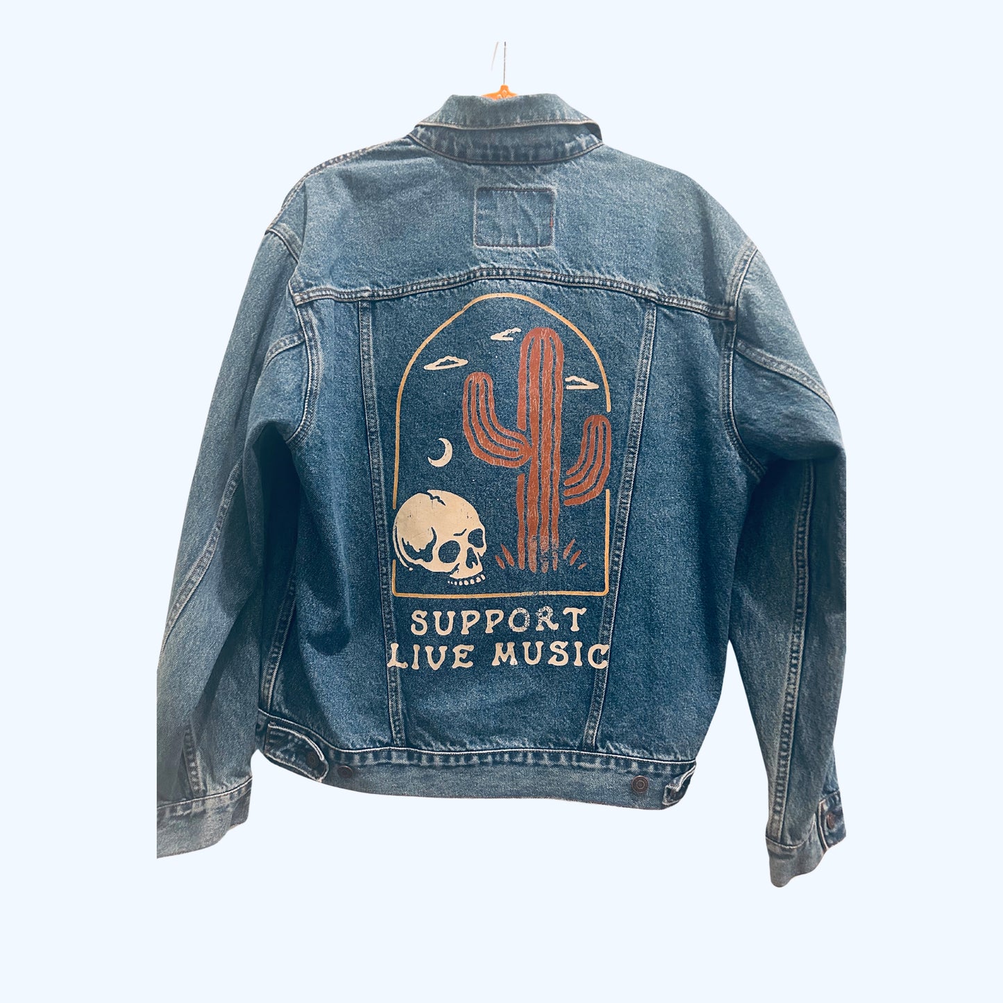 (Up)cycled Denim Jacket Support Live Music