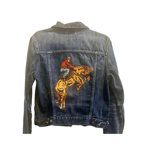 (Up)cycled Denim Cowboy Jacket