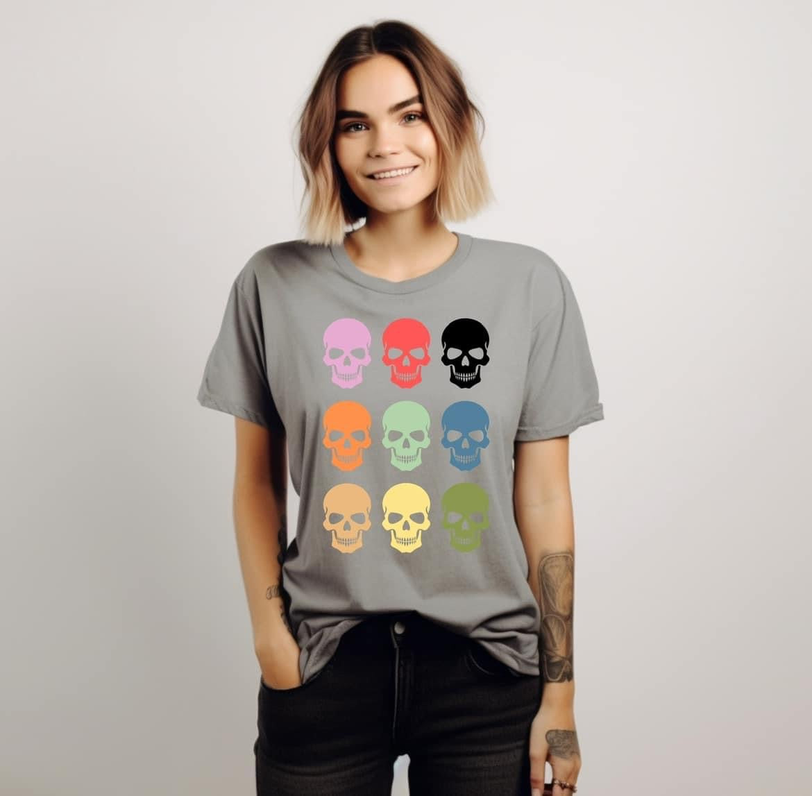 Rainbow Skulls