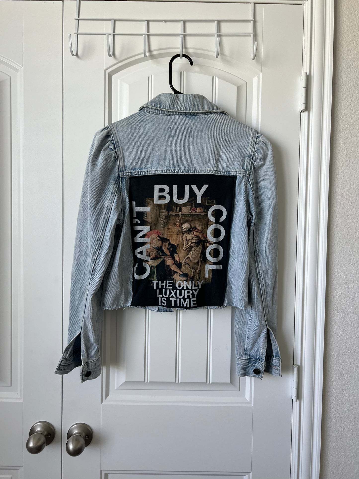 (Up)Cycled Cropped Denim Jacket