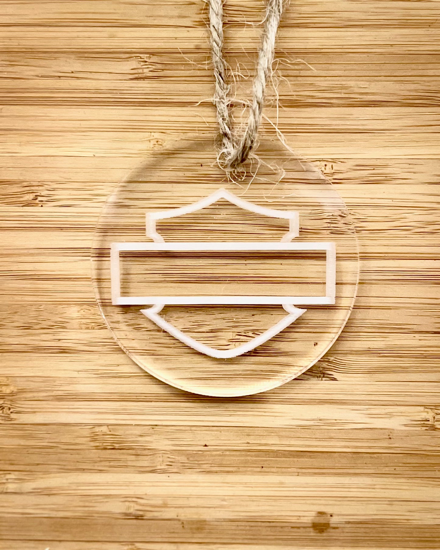 Bar & Shield Blank Ornament