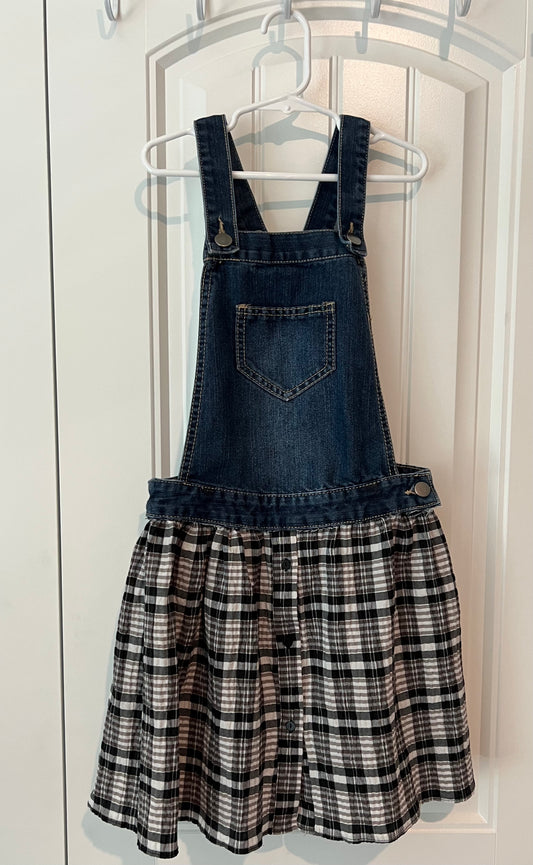 (Up)Cycled Denim Overall Skirt