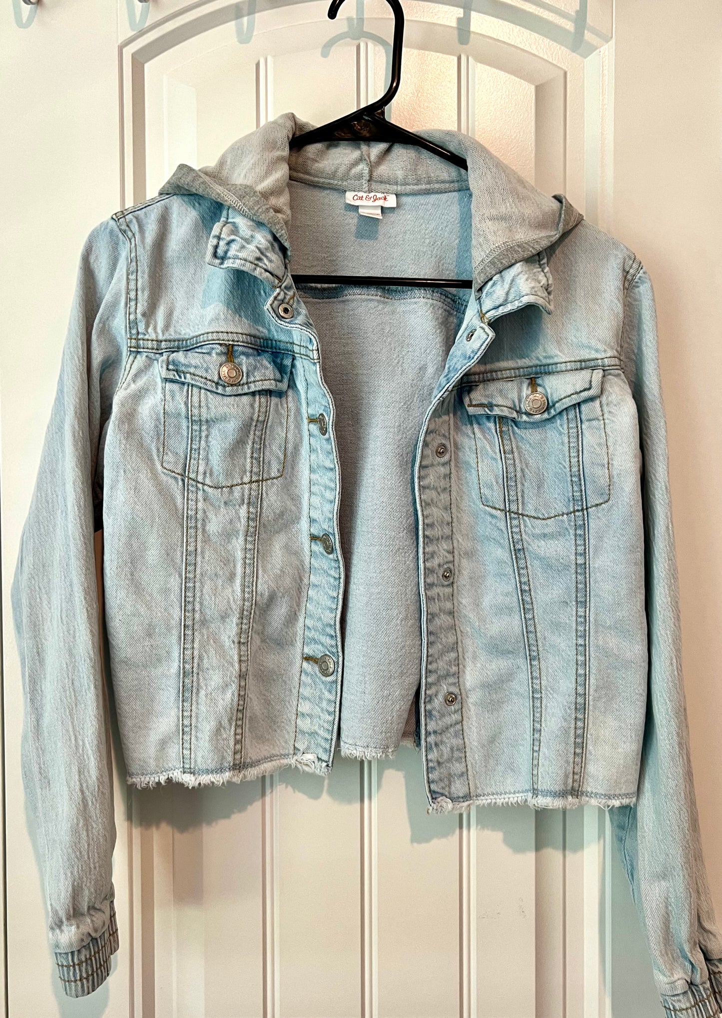 (Up) Cycled Hooded Sunflower Denim Jacket