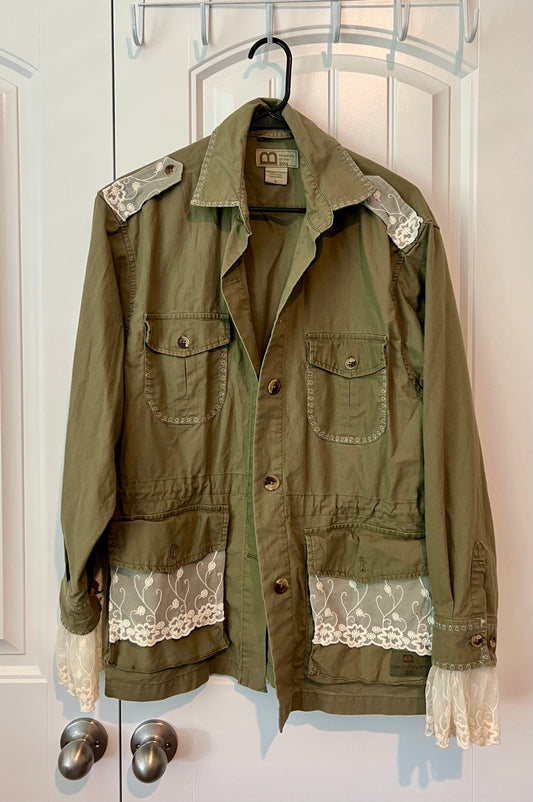 (Up) Cycled Army Green Womens Jacket