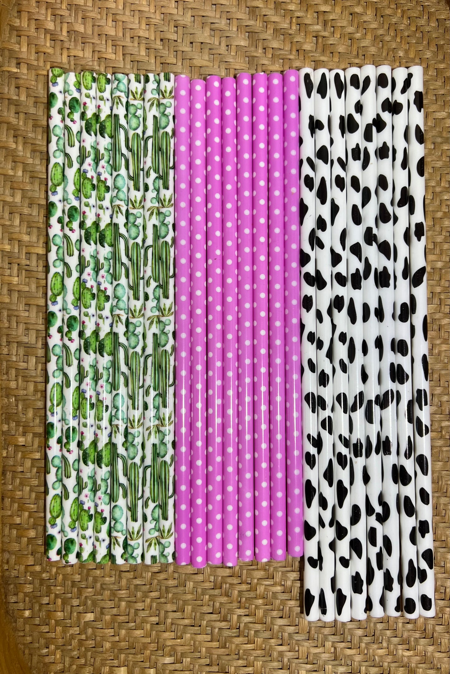 NEW Acrylic Painted Straws