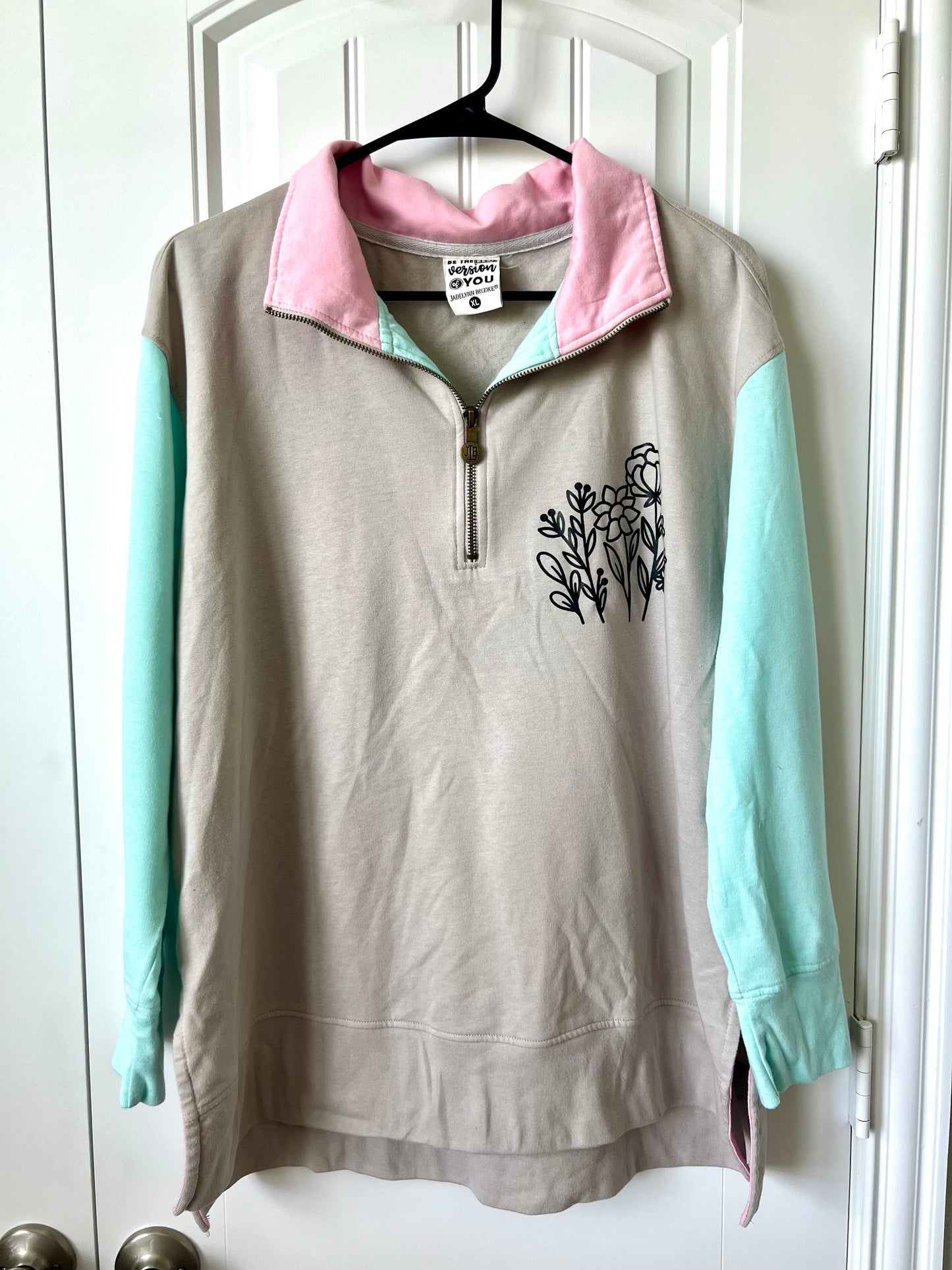 (Up) Cycled Multi-colored Zip up Sweatshirt