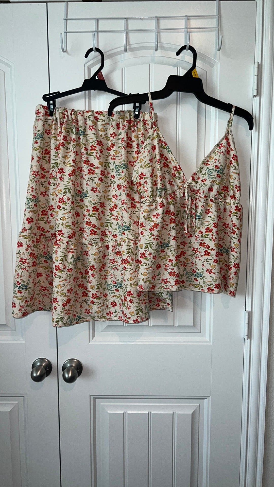 (Up) Cycled 2 piece Summer Outfit (top and skirt)