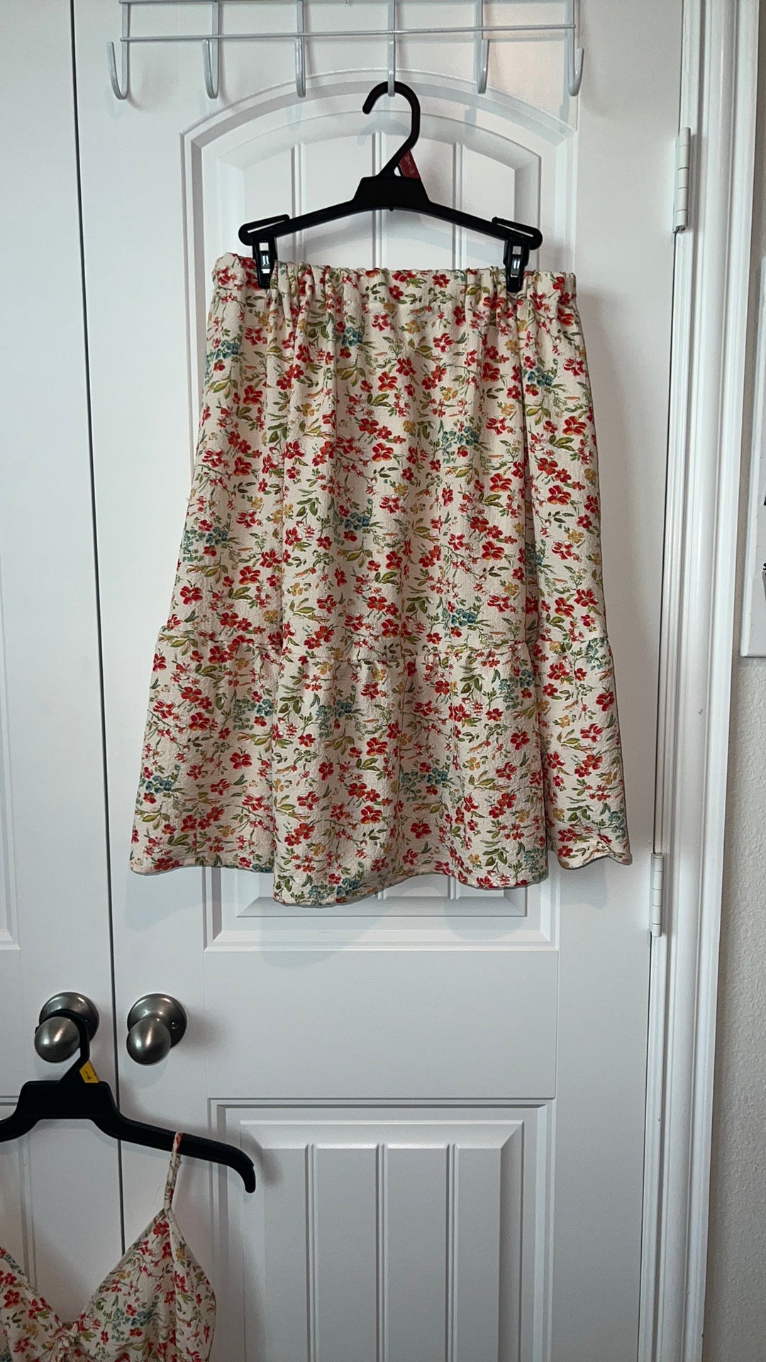 (Up) Cycled 2 piece Summer Outfit (top and skirt)