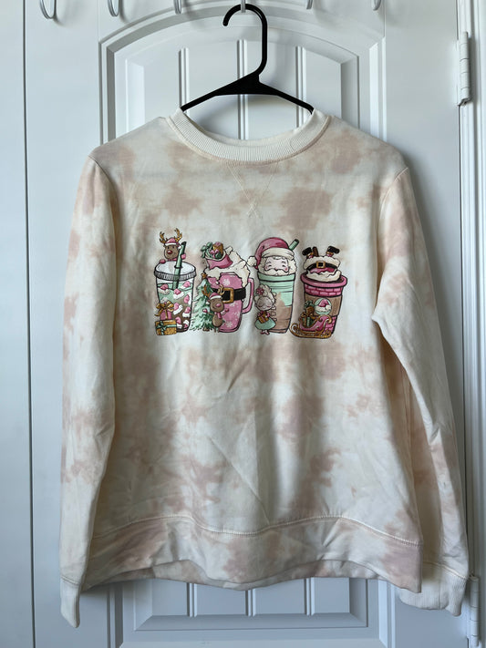 (Up) Cycled Cute Graphic Sweatshirt with Holiday Cups