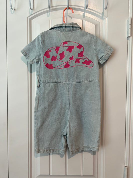 (Up) Cycle Pink Cowboy Hat Coveralls