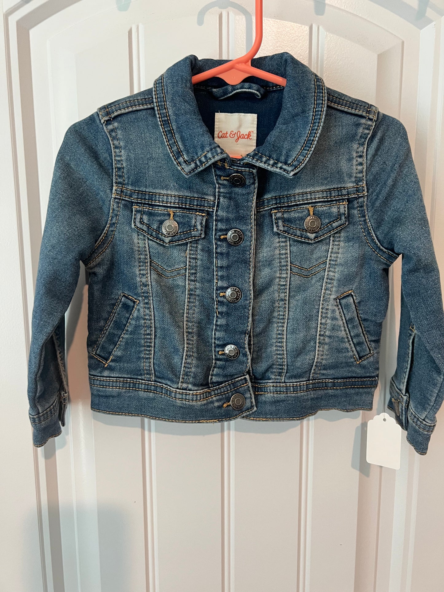 (Up) Cycled Little Kids "Skull" Denim Jacket