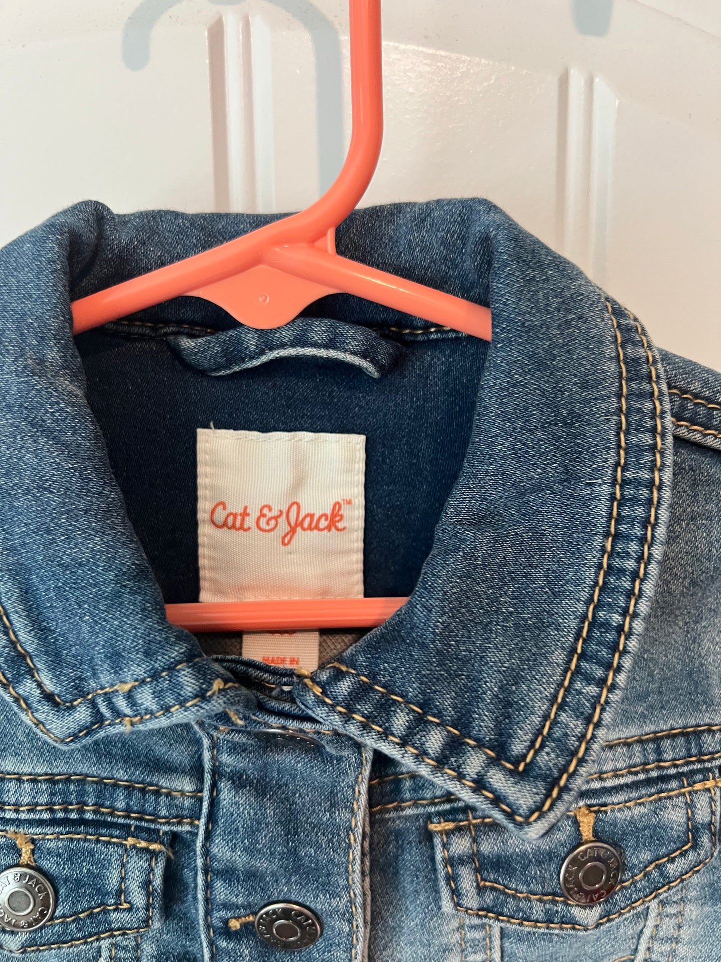 (Up) Cycled Little Kids "Skull" Denim Jacket
