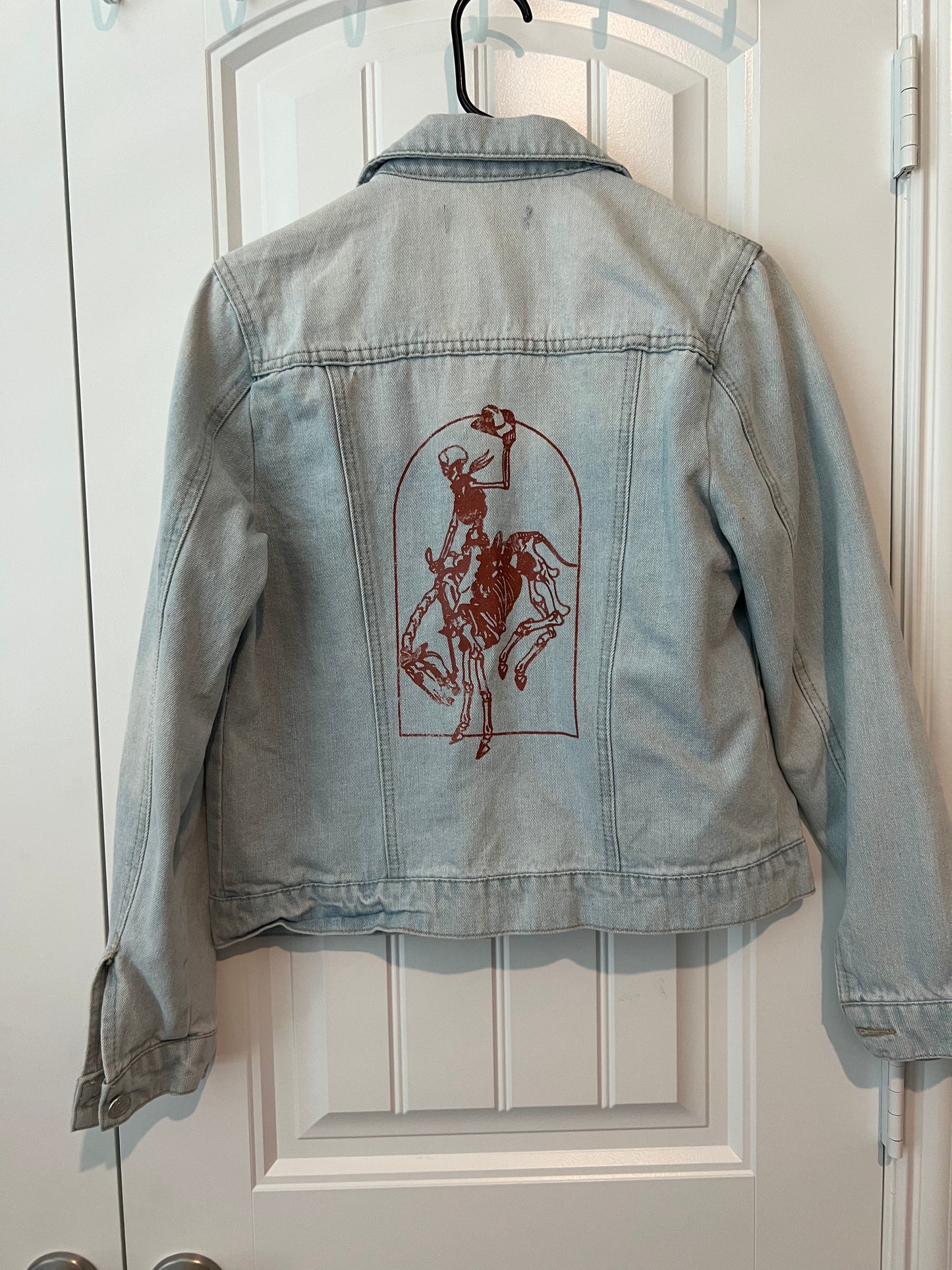 (Up) Cycled Skeleton Cowboy Denim Jacket