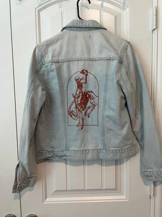 (Up) Cycled Skeleton Cowboy Denim Jacket