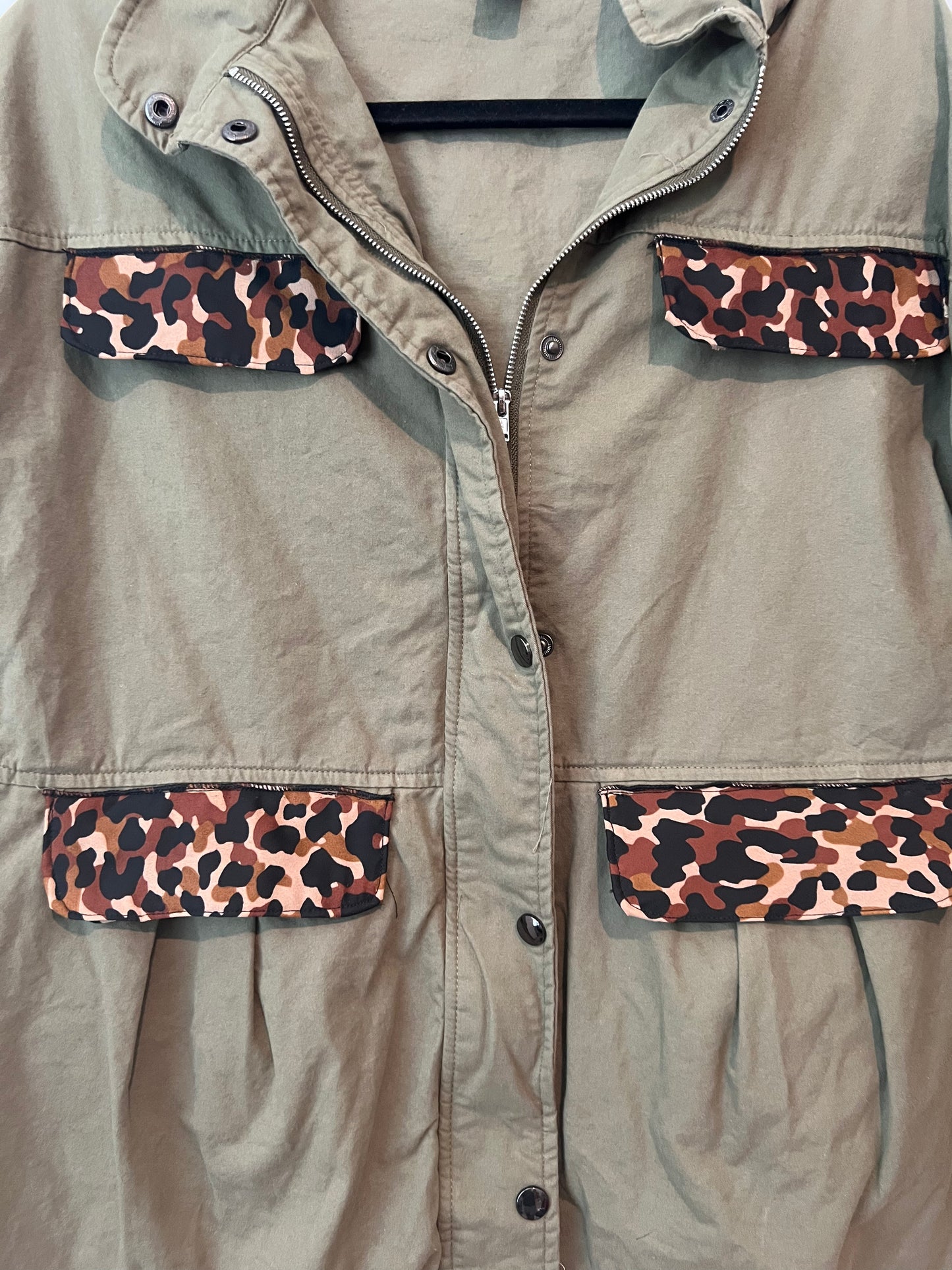 (Up) Cycled Army Green Utility Jacket
