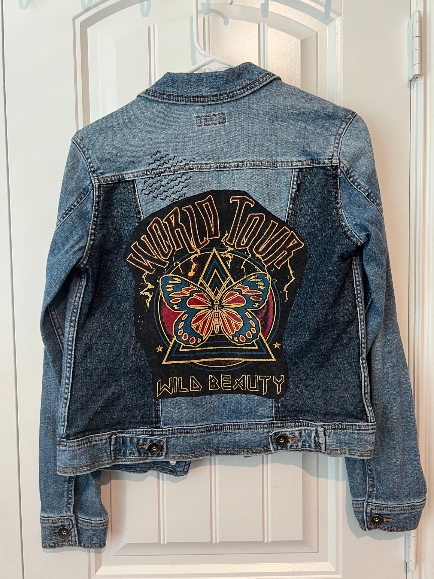 (Up) Cycled "World Tour, Wild Beauty" Denim jacket