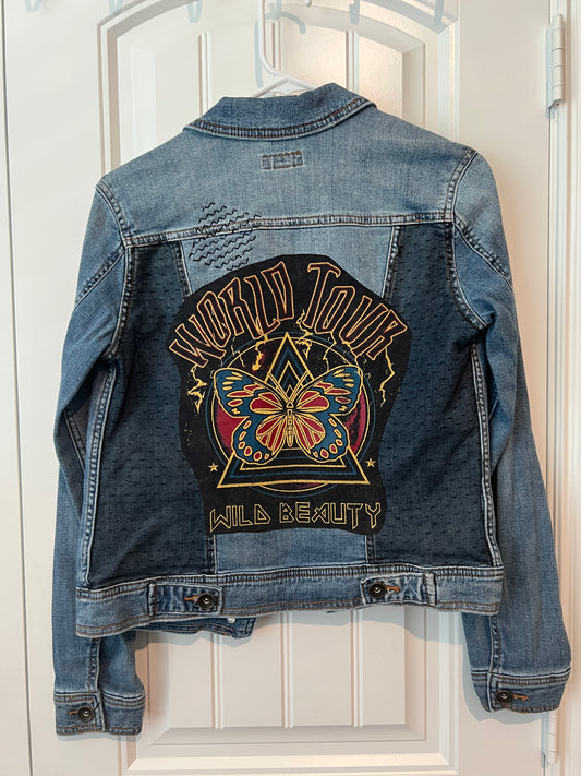 (Up) Cycled "World Tour, Wild Beauty" Denim jacket