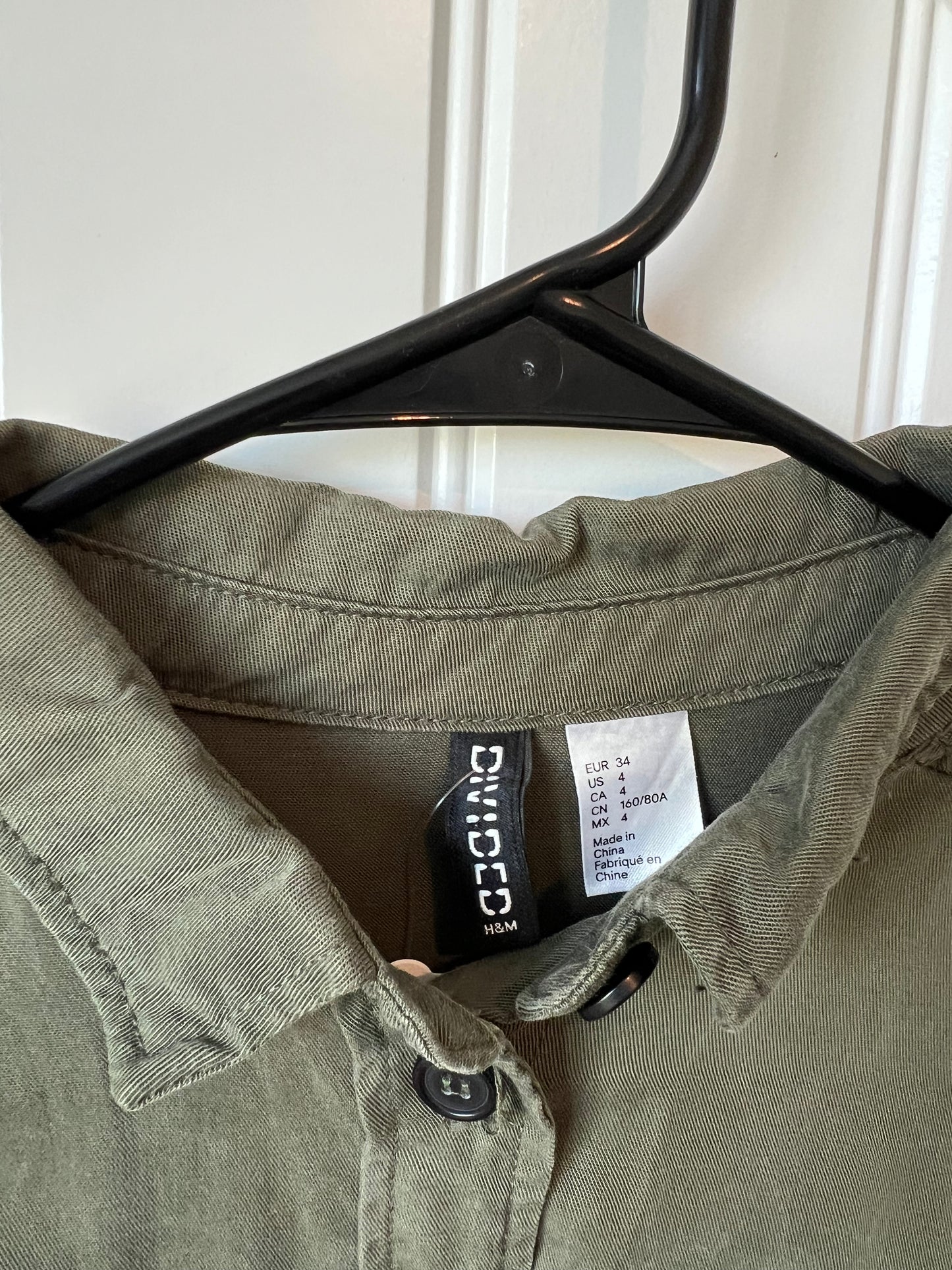 (Up) Cycled Long Sleeve "America" Green Shirt