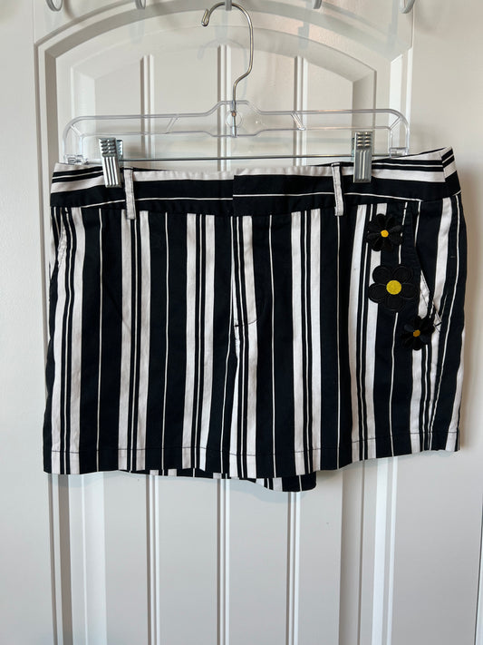(Up) Cycled Black/White Stripped Shorts