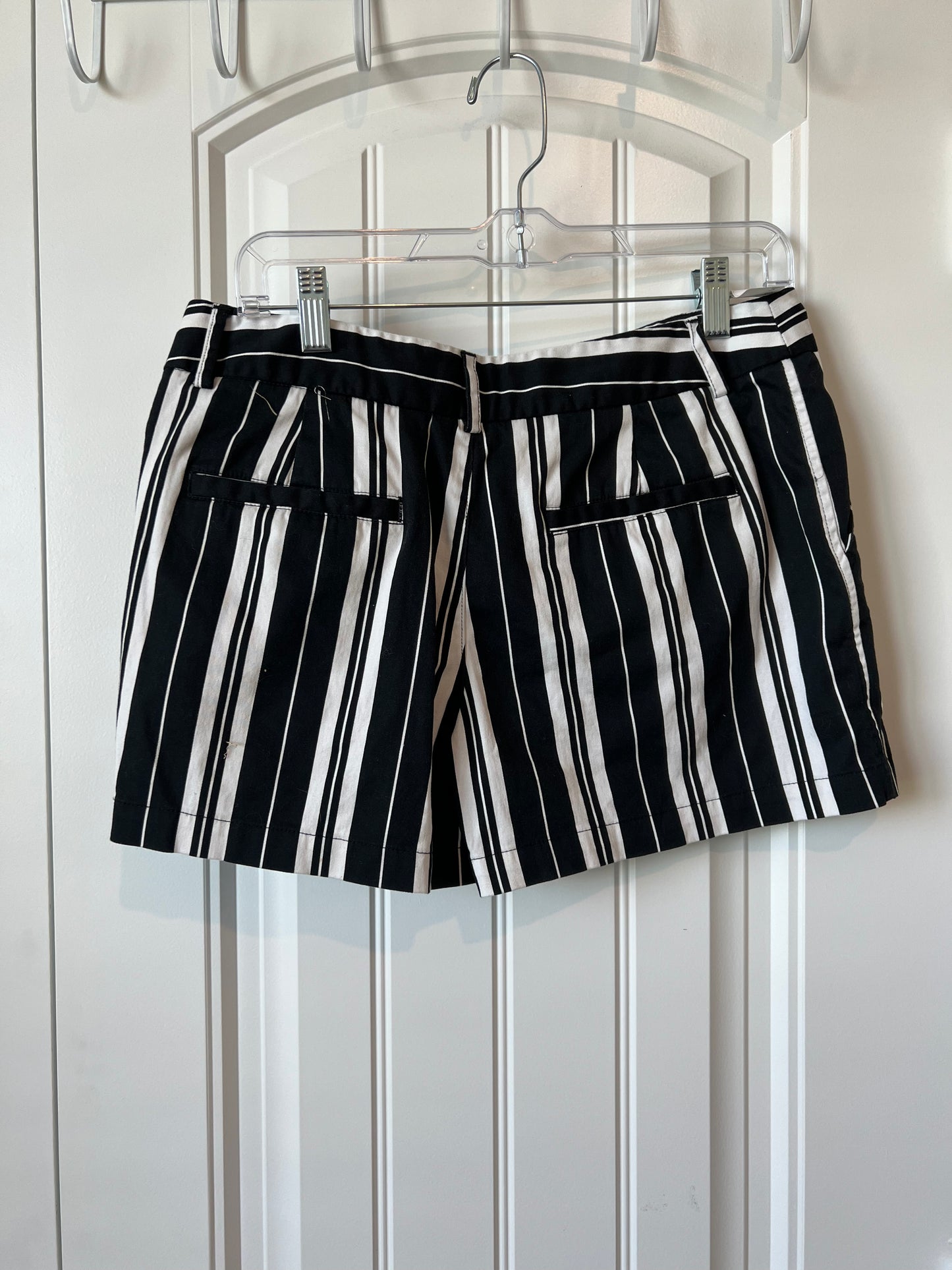 (Up) Cycled Black/White Stripped Shorts