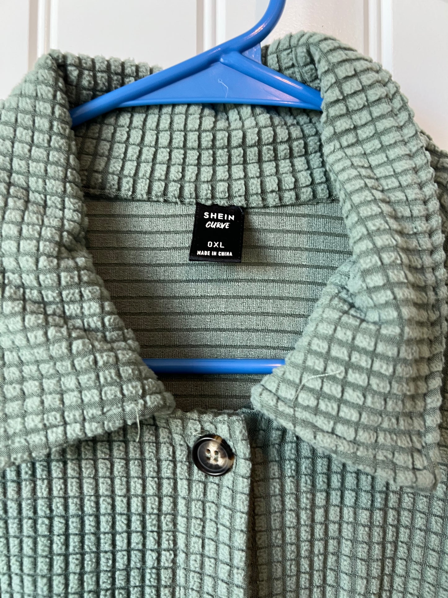 (Up) Cycled Waffle Button Up Long Sleeve