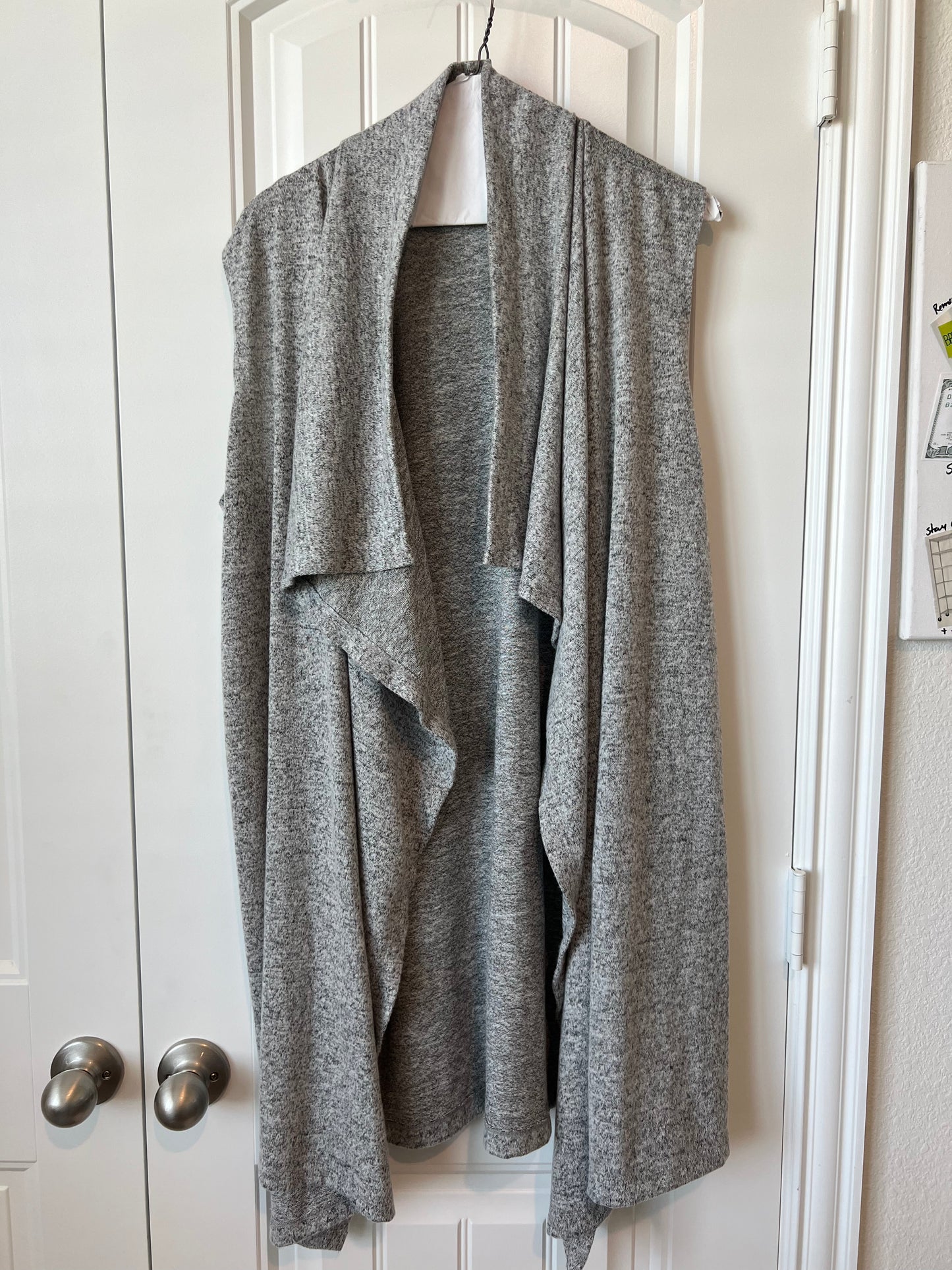 Peace & Pearls Long Sleeveless Vest