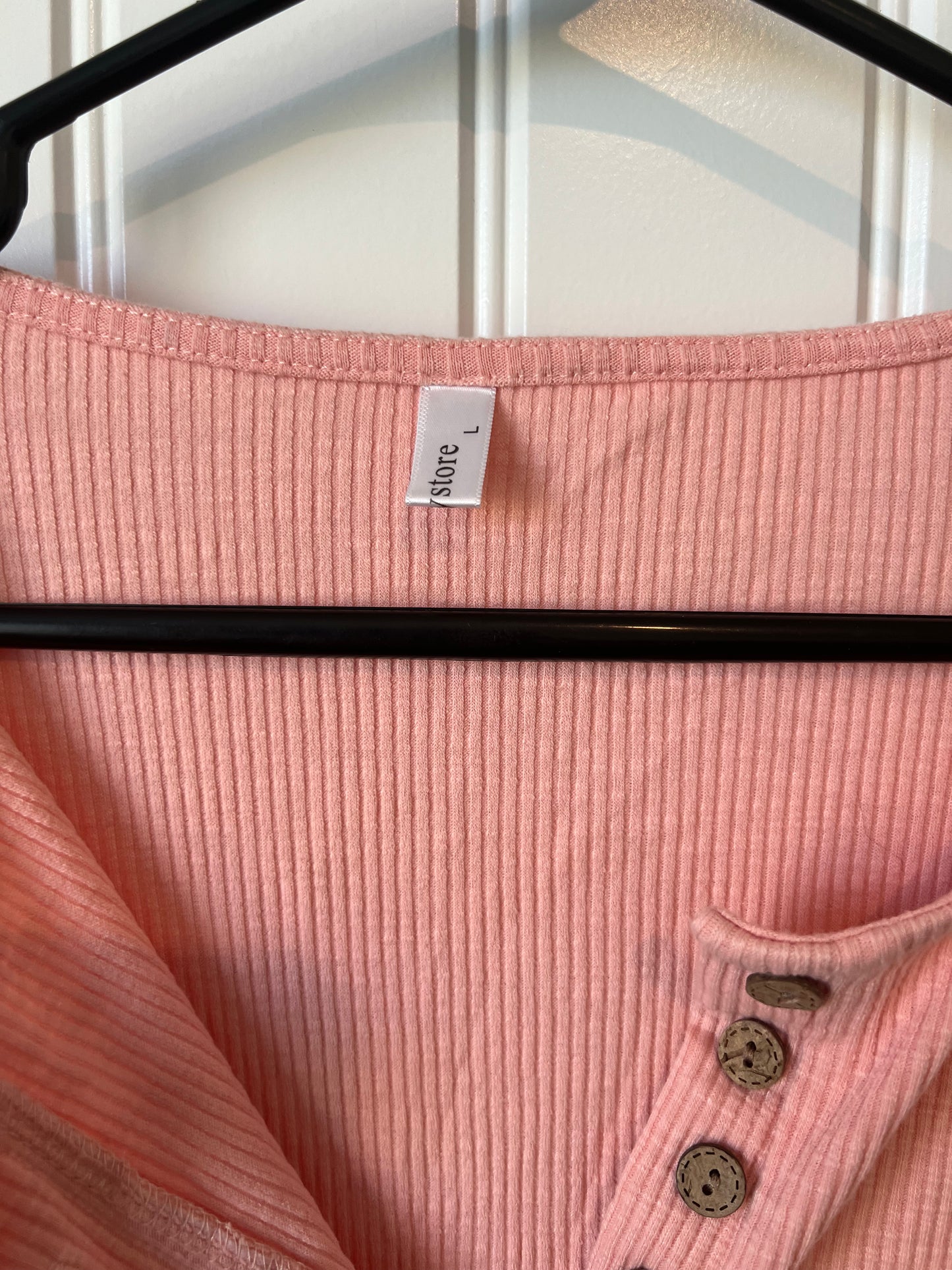 Kancystore Long Sleeve Peach Women's Top